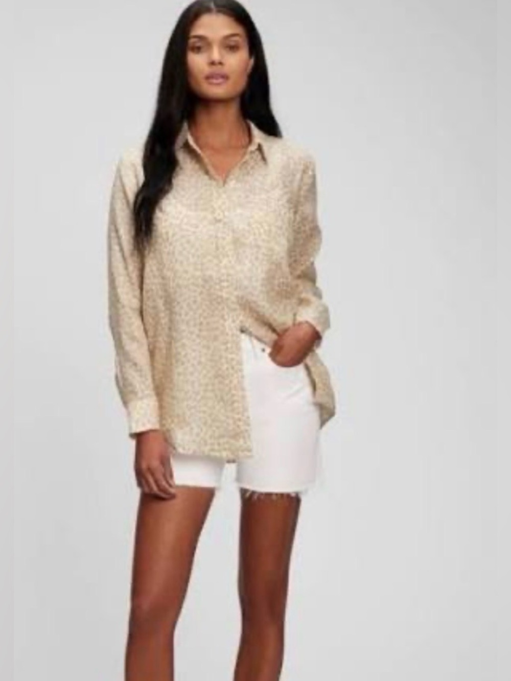 GAO 100% linen boyfriend button down